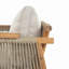 Fauteuil club d'extérieur en bois d'acacia, ensemble de 2