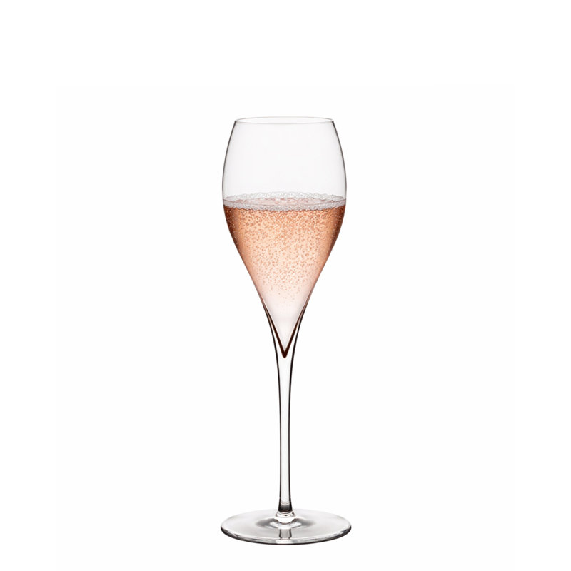 Miravel 220 ml Handmade Crystal Flute Set