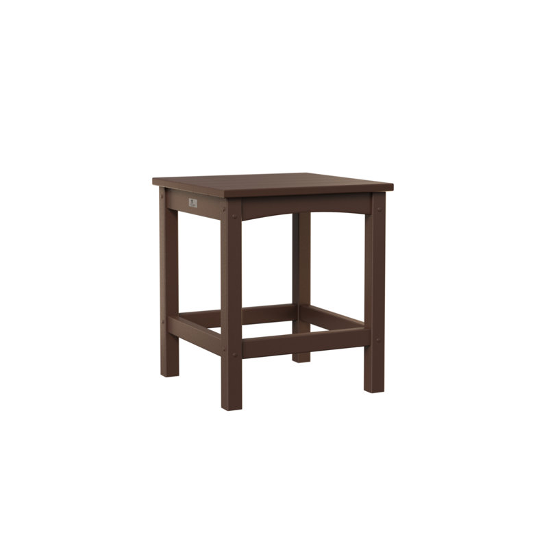 Camden Outdoor End Table, Chocolate Brown