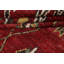 Tapis rouge marocain rouge noué à la main 7 x 11