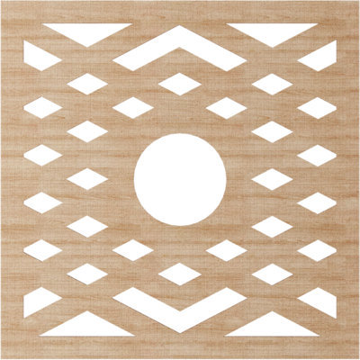 Médaillon de plafond à chevrons