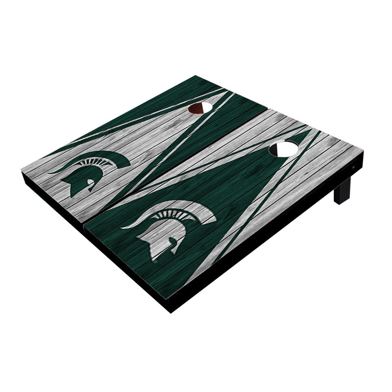 Planches de cornhole 2 pi x 3 pi NCAA, Alternance, Spartans de Michigan State