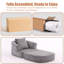 Fauteuil demi-tonneau d'appoint convertible surdimensionné rembourré-884801906