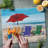 CounterArt Beachy Keen 3mm Glass Cutting Board 15” x 12”