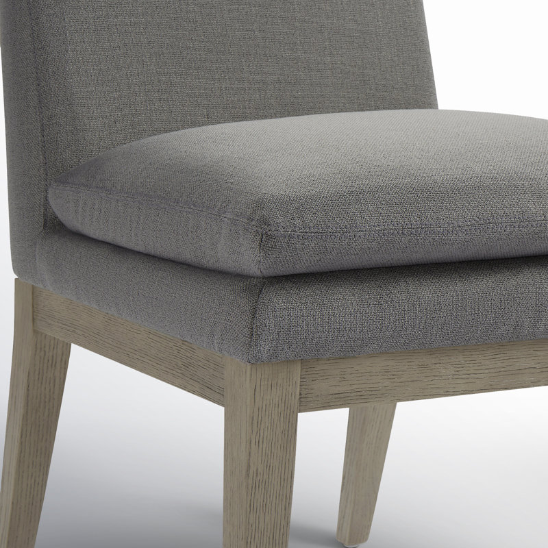 Chaise de salle à manger rembourrée Bethea (ensemble de 2), Lin Performance Effie