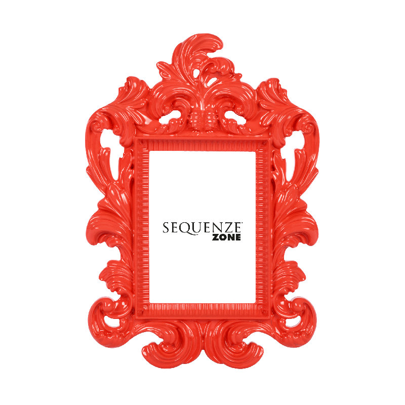 Embossed Picture Frame, Red