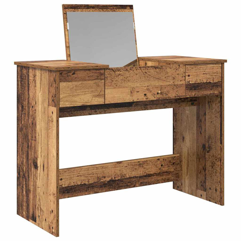 Dressing Table with Mirror, Wood