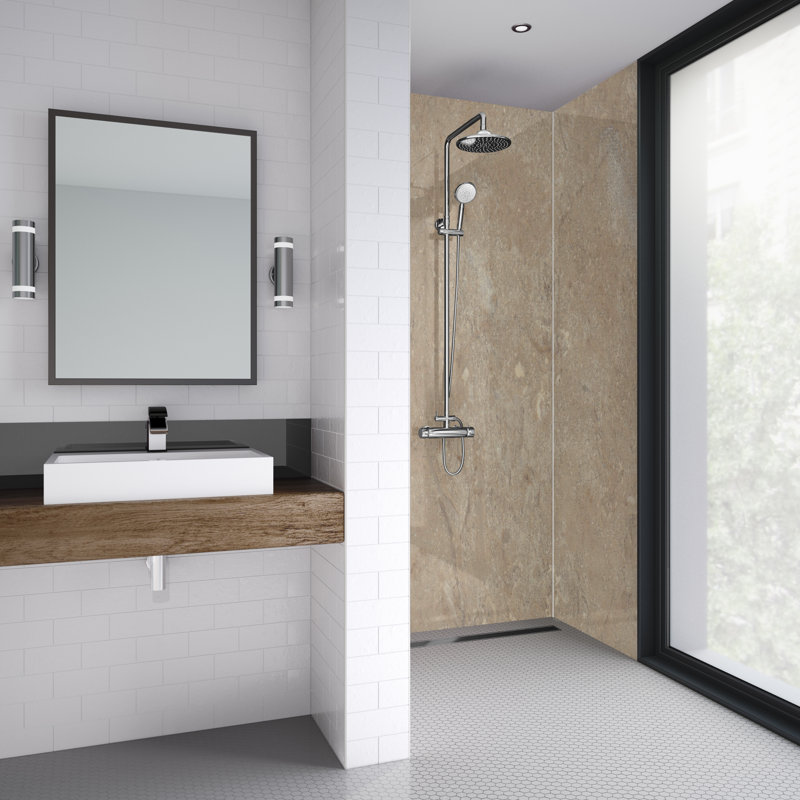 60mm 59mm W x 242mm H Decorative Wall Panel with Glass