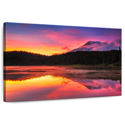 Alvord Mount Rainier Sunset Glow