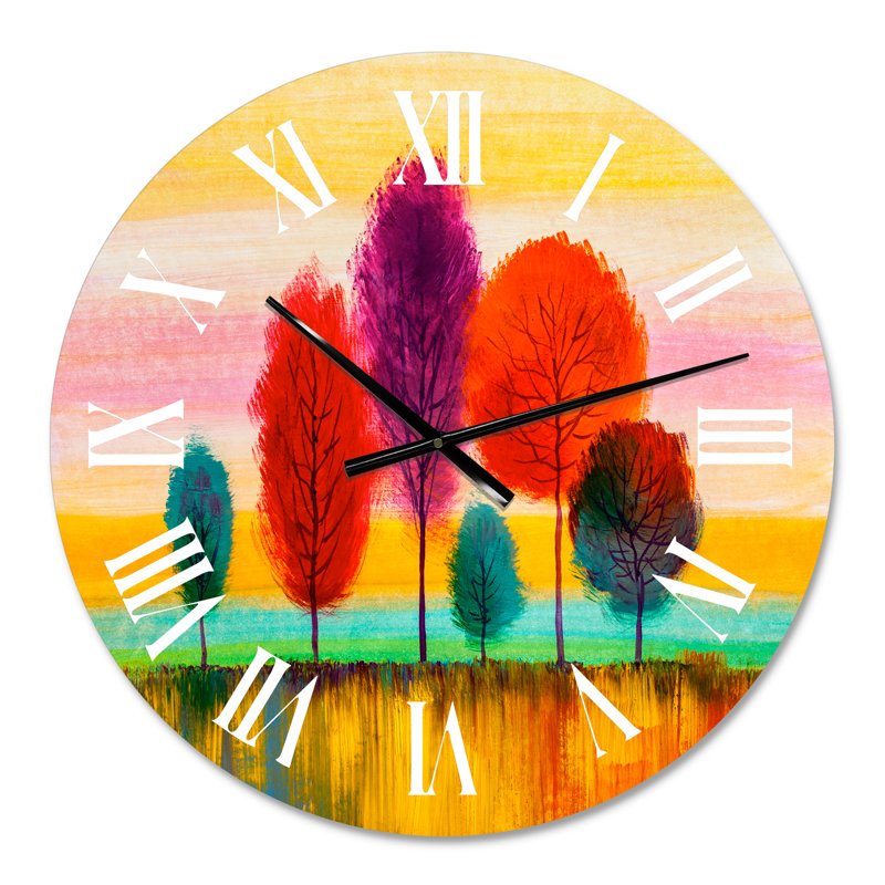 Horloge murale de style forêt d'automne, Petit