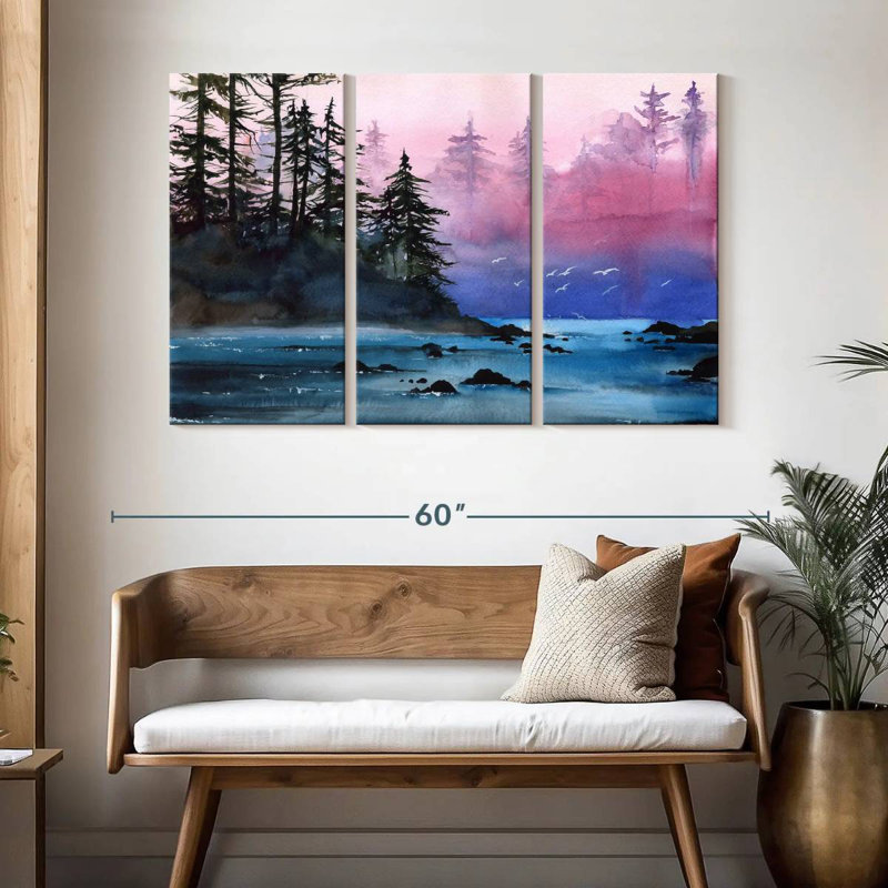 Alvord Misty Forest River, 32" H x 50" W