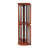Corner Curio Cabinet Withs, Adjustable Tempered Glass Shelves, Mirrored Back, Display Cabinet,(E26 Bulb Not Included)-608606342