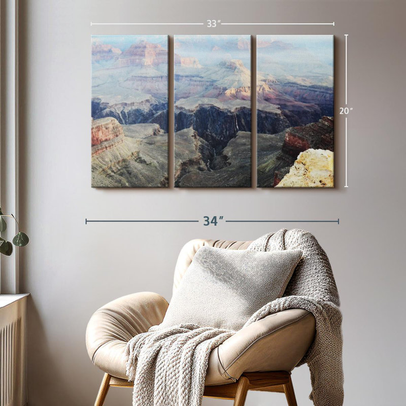 «Grand Canyon Arizona» sur toile, H 20 po x l 33 po x P 1,25 po