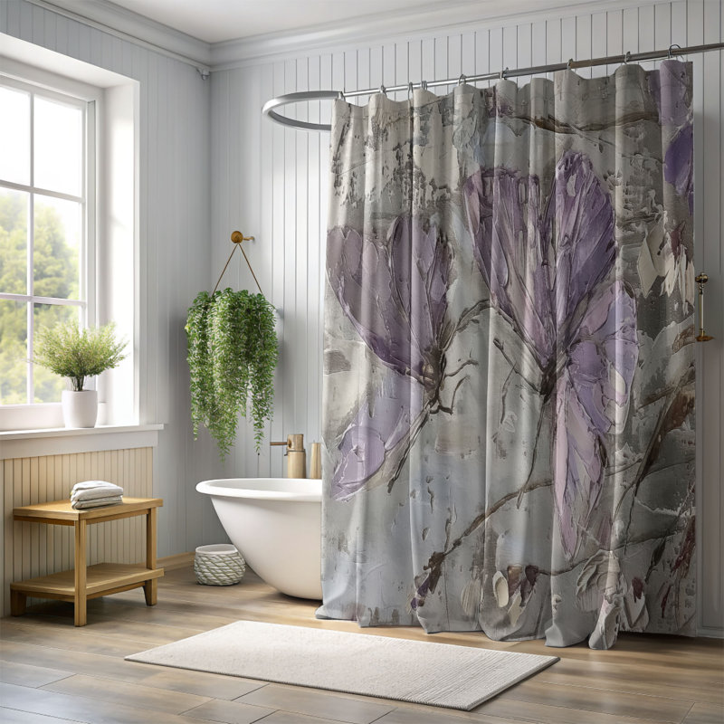 Rideau de douche, H 74 po x l 71 po