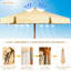 Norlishia 300cm Market Parasol-2121803438-2121803439