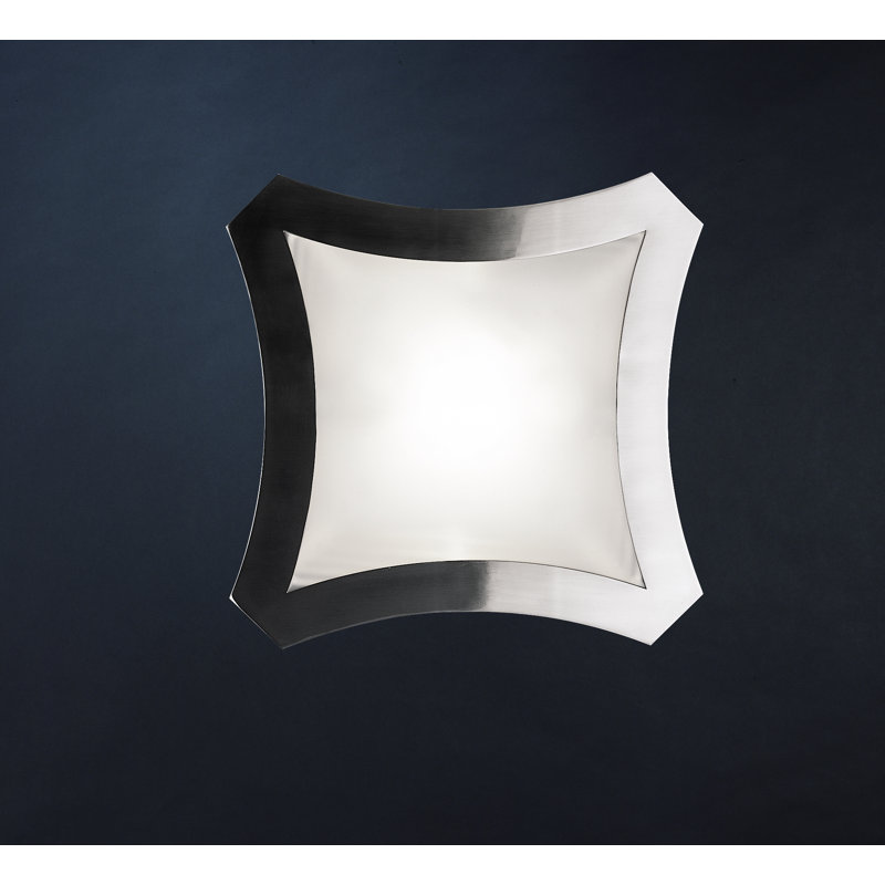 Plafonnier encastré 1 lumières Bardy, H 7 po x l 7 po x P 15 po