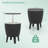 10 Gallon Cooler Bar Table w/ Telescopic Tabletop 3-in-1 Coffee Table Ice Bucket-1377917989