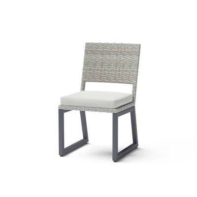 8 Piece Sunbrella Outdoor Patio Dining Chairs - Navy