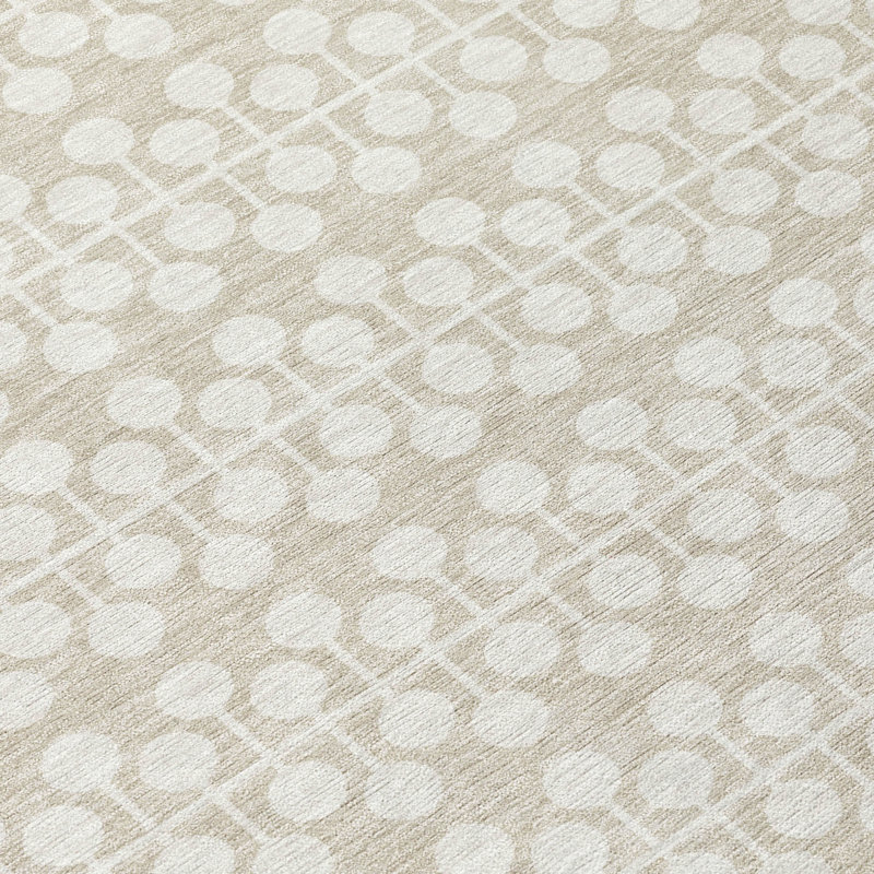 Machine Washable Indoor/Outdoor Gursevak ACN2247 Geometric Rug, Rectangle 9' x 12'