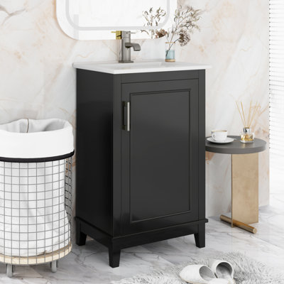 20" Bathroom Vanity with Ceramic Sink