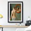 Nude Woman Before the Mirror by Christoffer Wilhelm Eckersberg - Framed Print-62760139-62760143