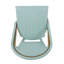 Ensemble de 2 chaises d'extérieur en aluminium et métal, 75 cm (29,5 po), couleur sarcelle. Parfait pour une terrasse. Style de 75 cm (29,5 po), siège, cadre, aspect rouille, espace de rangement.