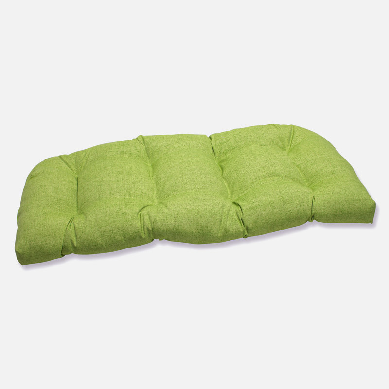 Coussin de siège intérieur / extérieur Renel, Vert uni texturé