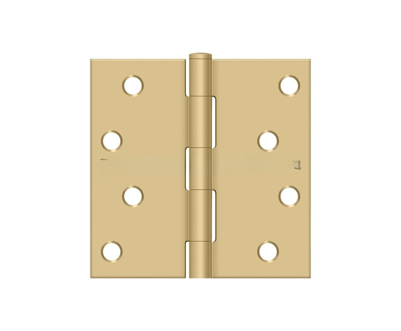 Steel Hinge, Brushed Brass