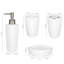 4 Piece Bathroom Accessory Set