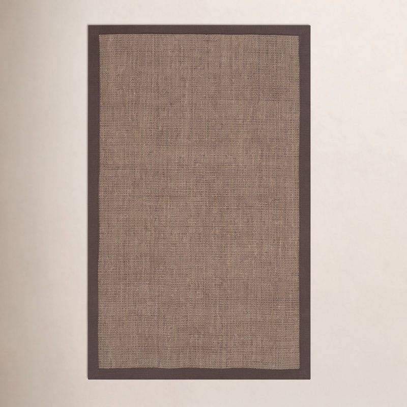 Tapis brun en jute, Rectangle 8 pi x 10 pi