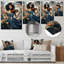 Soulful Melody - Art mural afro-américain en métal-101155156