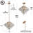 Danyetta 3-Light Glam Chandelier with Crystal Accent