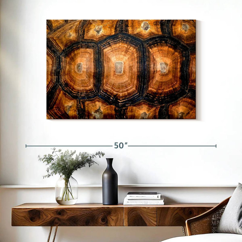Brampt Turtle Carapace Texture, 26" H x 39" W