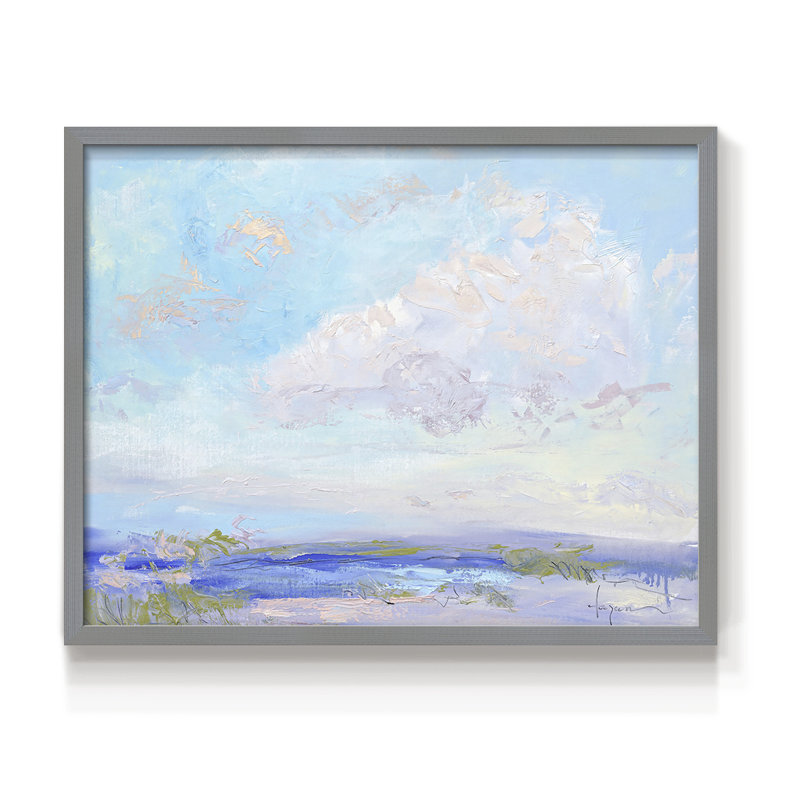 «A Perfectly Lovely Day», reproduction encadrée, H 11 po x l 14 po, Gris