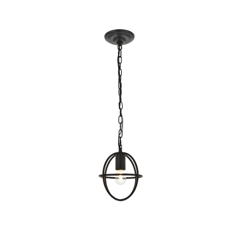 Kwiete 1 - Light Single Pendant, Dark Brown