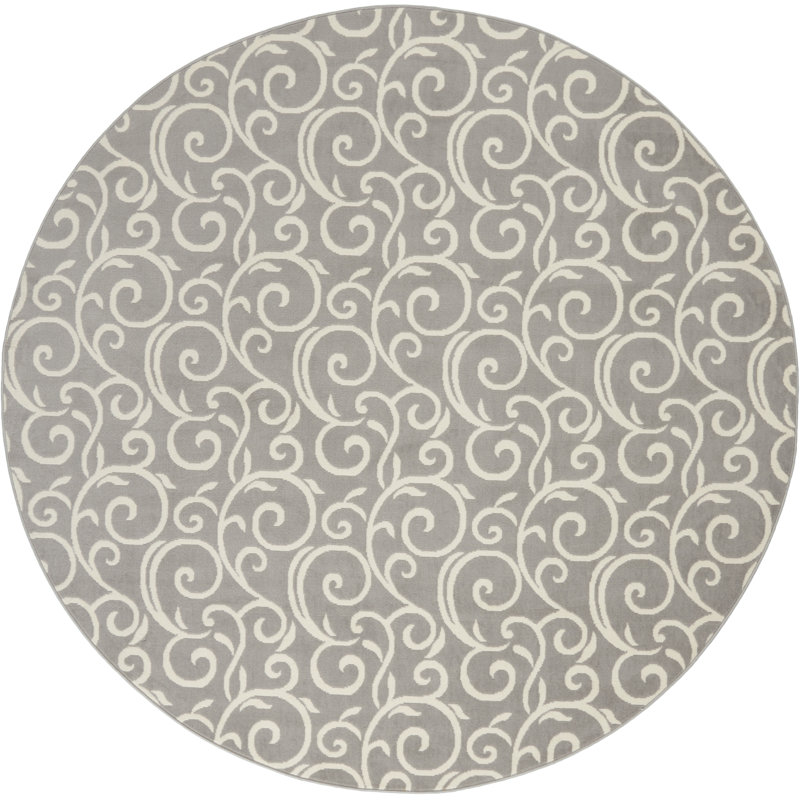 Yohei Abstract Indoor Rug, Round 8'
