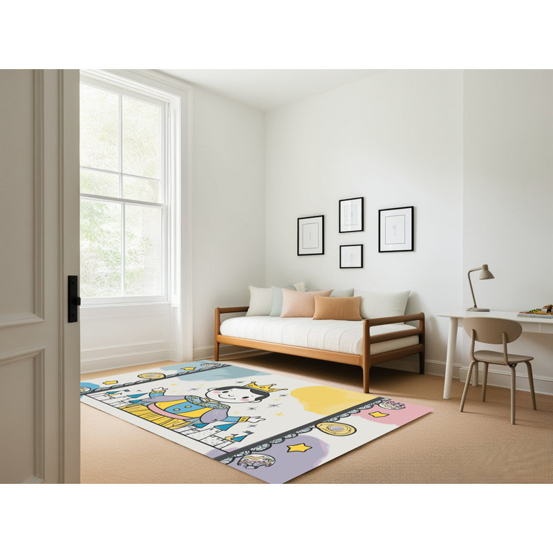 Tapis pour enfant Zoomie, Rectangulaire 2 pi x 3 pi