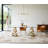 Bavis Oval Glass Top Metal Base Dining Table