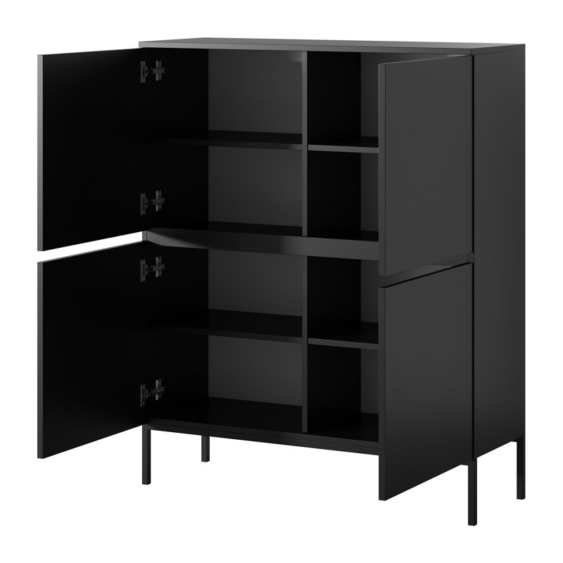 Madhwi 100cm Sideboard, Black/Black