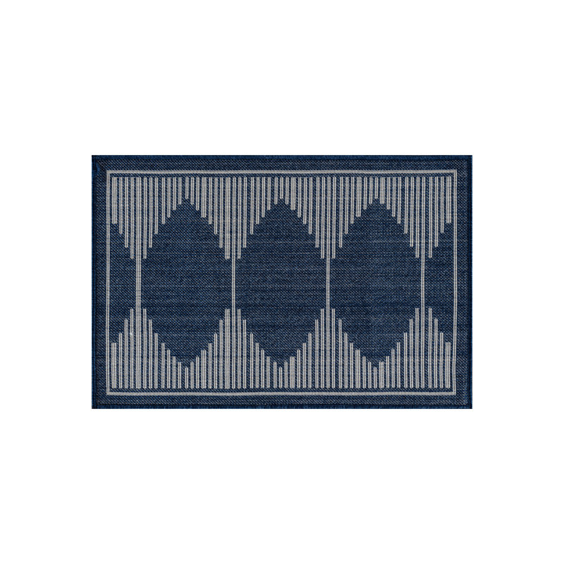 Geometric Natural/Jute Easy-Care Indoor/Outdoor Flat Woven Area Rug, Rectangle 5' x 7', Natural