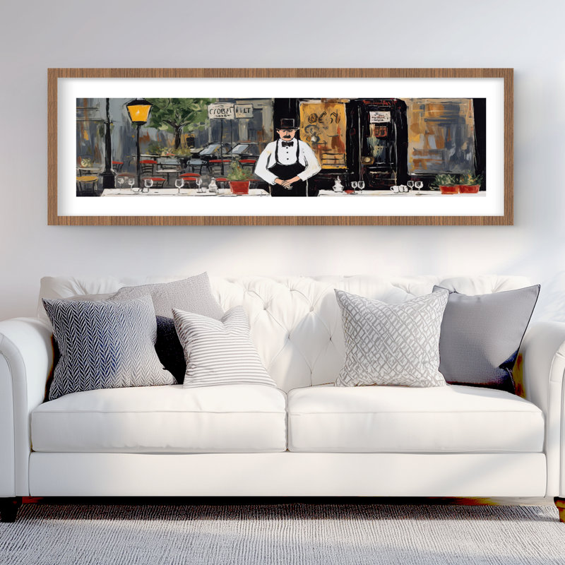 The Cabaret - White Man, reproduction encadrée pour décoration intérieure, H 60 po x l 20 po