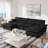 Sailboat-Inspired Modular Cloud Sofa with Movable Ottomans-1663404608-1663404609