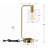 19" Arched Design Touch Control Table Lamp With USB Ports