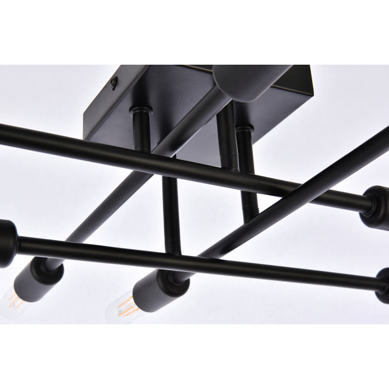 Alena Flush Mount, Black