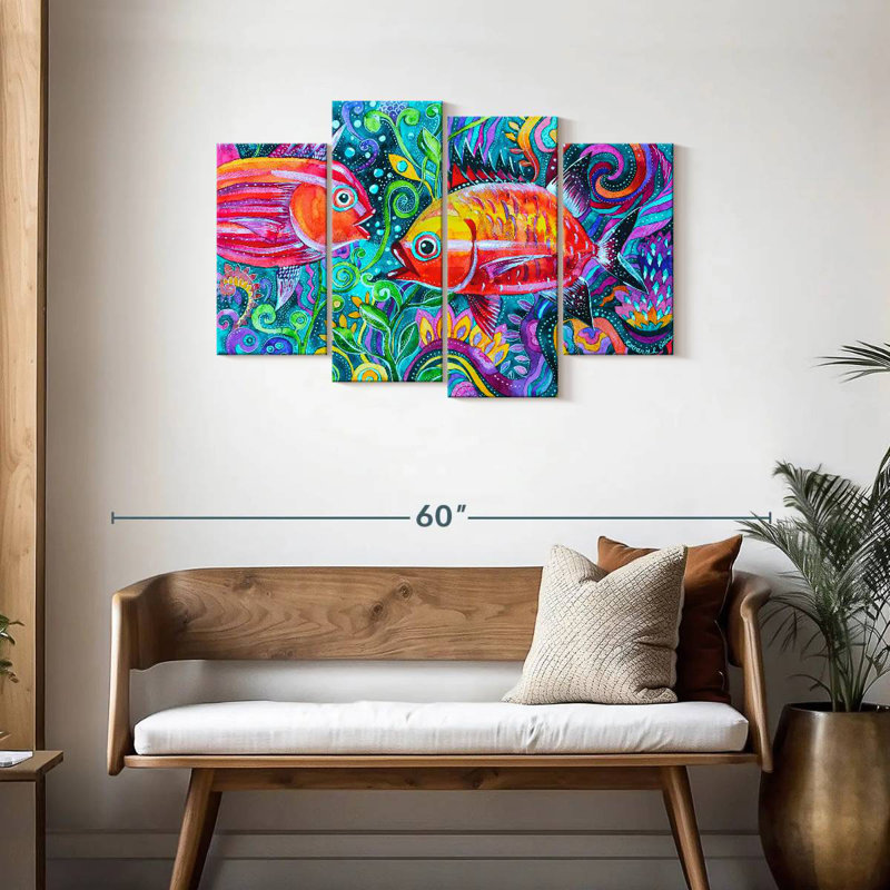 Underwater Fish, 27" H x 43" W