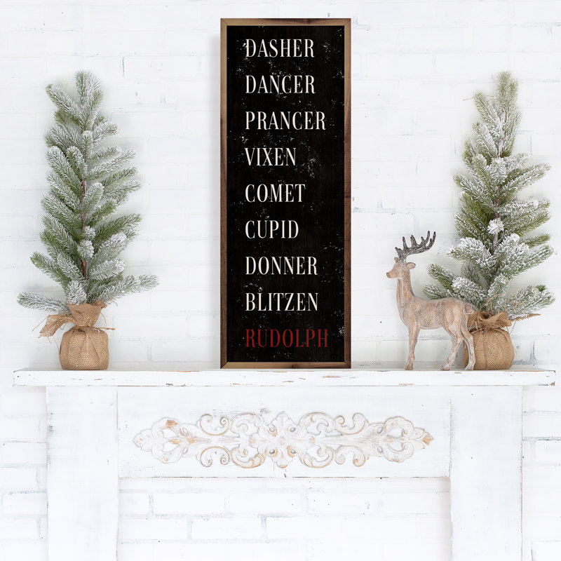 Renne du père Noël noir 2, H 24 po x l 8 po