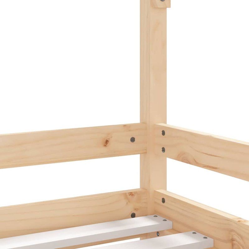 Kids Bed Frame Solid Wood Pine, Single (3')