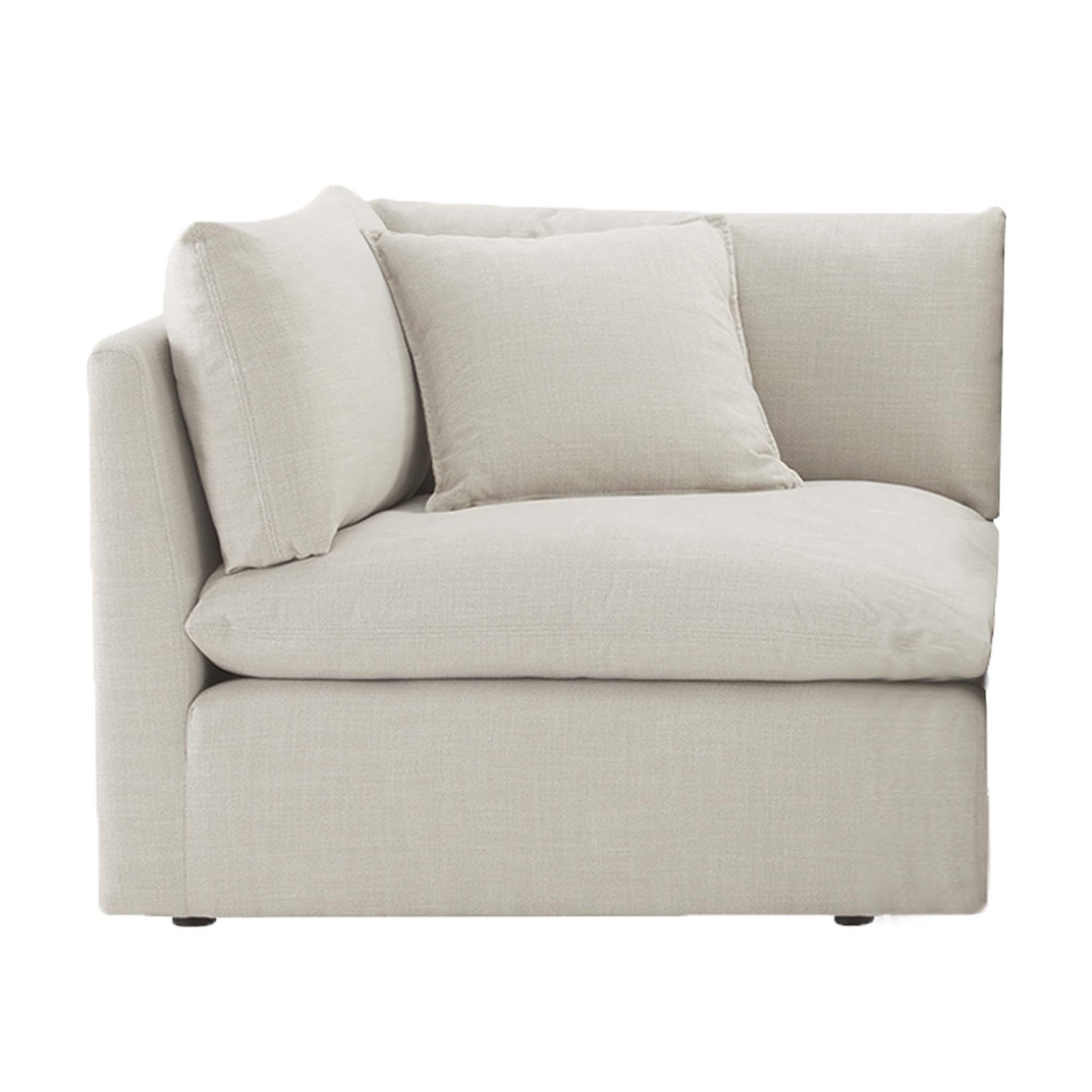 Annabella Corner Modular Chair, Effie Linen Performance Weave