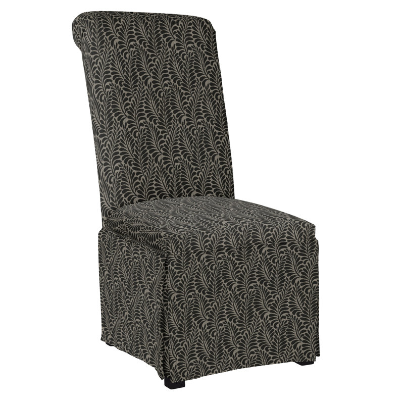 Chaise d'appoint rembourrée Susanna, Noir satiné, 4027-782