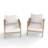 Outdoor 2-peice Solid Wood Chair